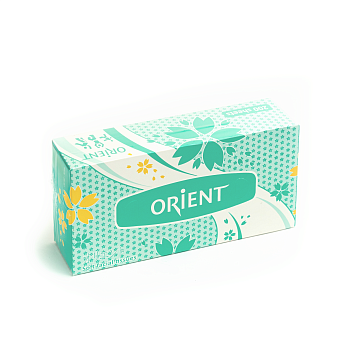 Выдергушки салфетки листовые ORIENT белые в коробке, 2сл., 200 листов (1/5/60)